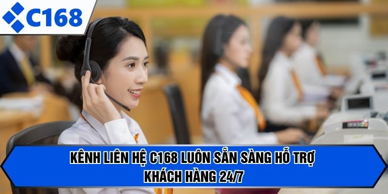 Kênh liên hệ C168 luôn sẵn sàng hỗ trợ khách hàng 24/7