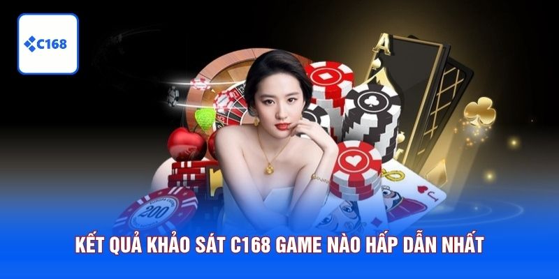 Kết quả khảo sát C168 game nào hấp dẫn nhất
